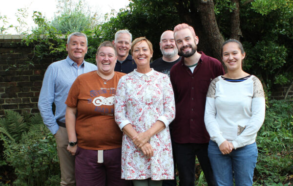 Group photo of staff members from The Lighthouse team