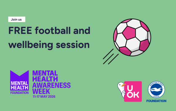 Join us for football, movement and good company this Mental Health Awareness Week